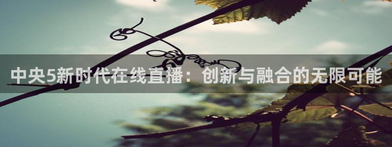 火凤直播体育直播最新赛程：中央5新时代在线直播：创新与融合的无限可能